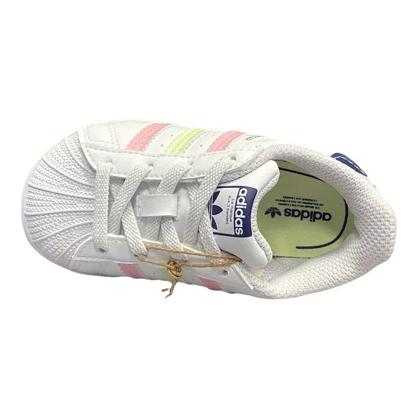 Adidas Originals girls' sneakers Superstar EL I GY3332 white-lemon-pink