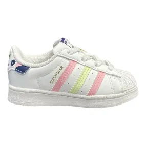 Adidas Originals girls' sneakers Superstar EL I GY3332 white-lemon-pink