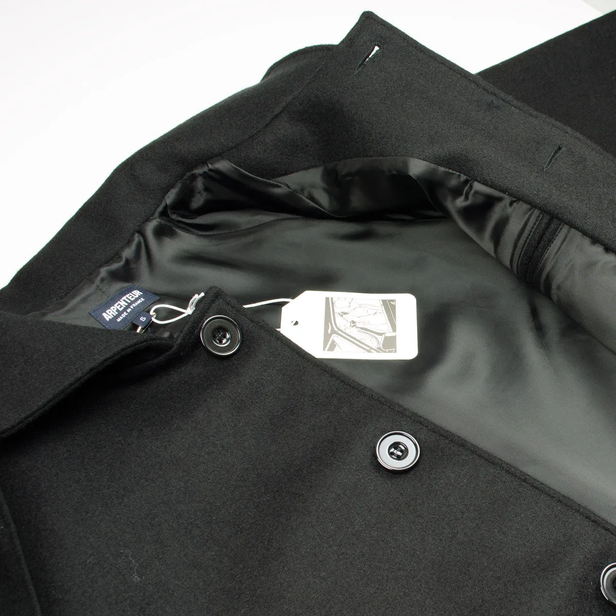 Arpenteur - Utile Melton Wool Coat - Black