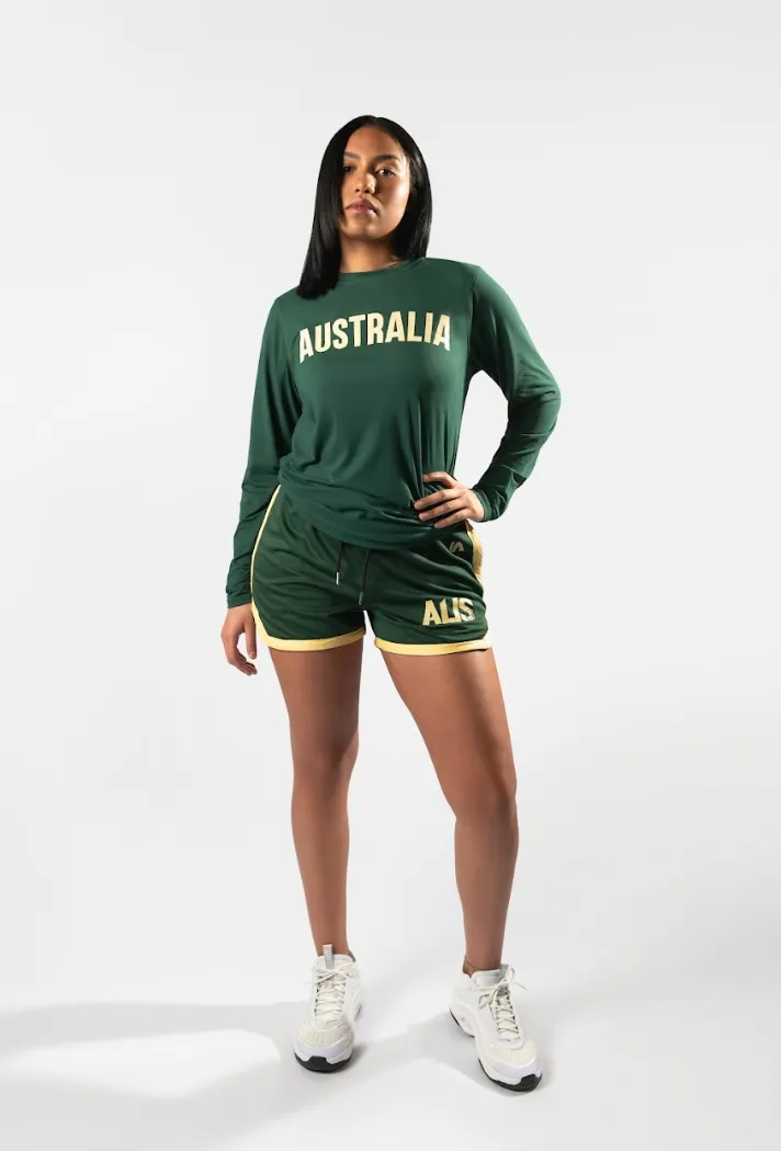 Australian Opals 2023 Women's Casual Shorts - Green