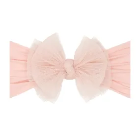 Baby Bling Tulle FAB Headband - Pleated Rose Quartz