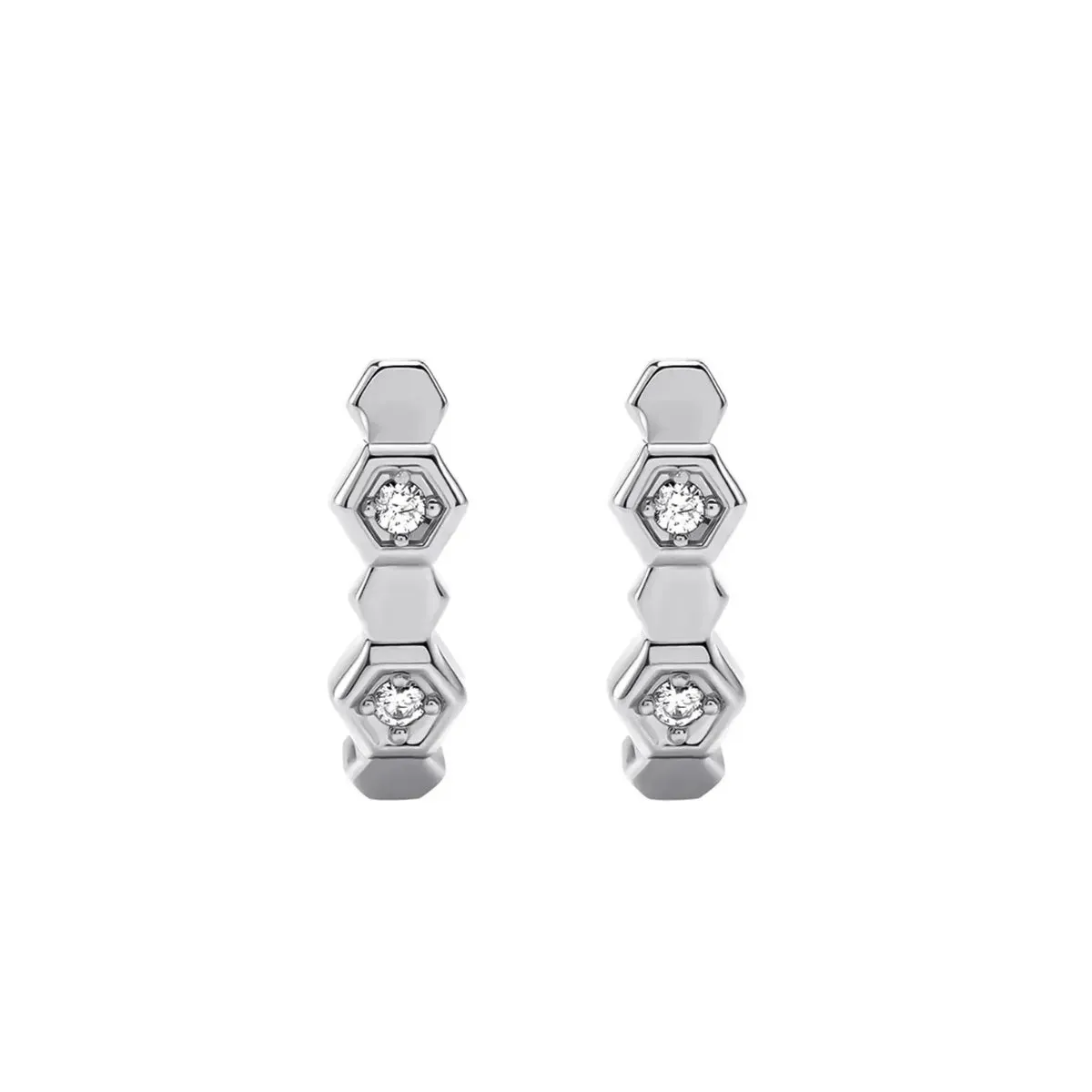 Beehive Pave Stud Earrings