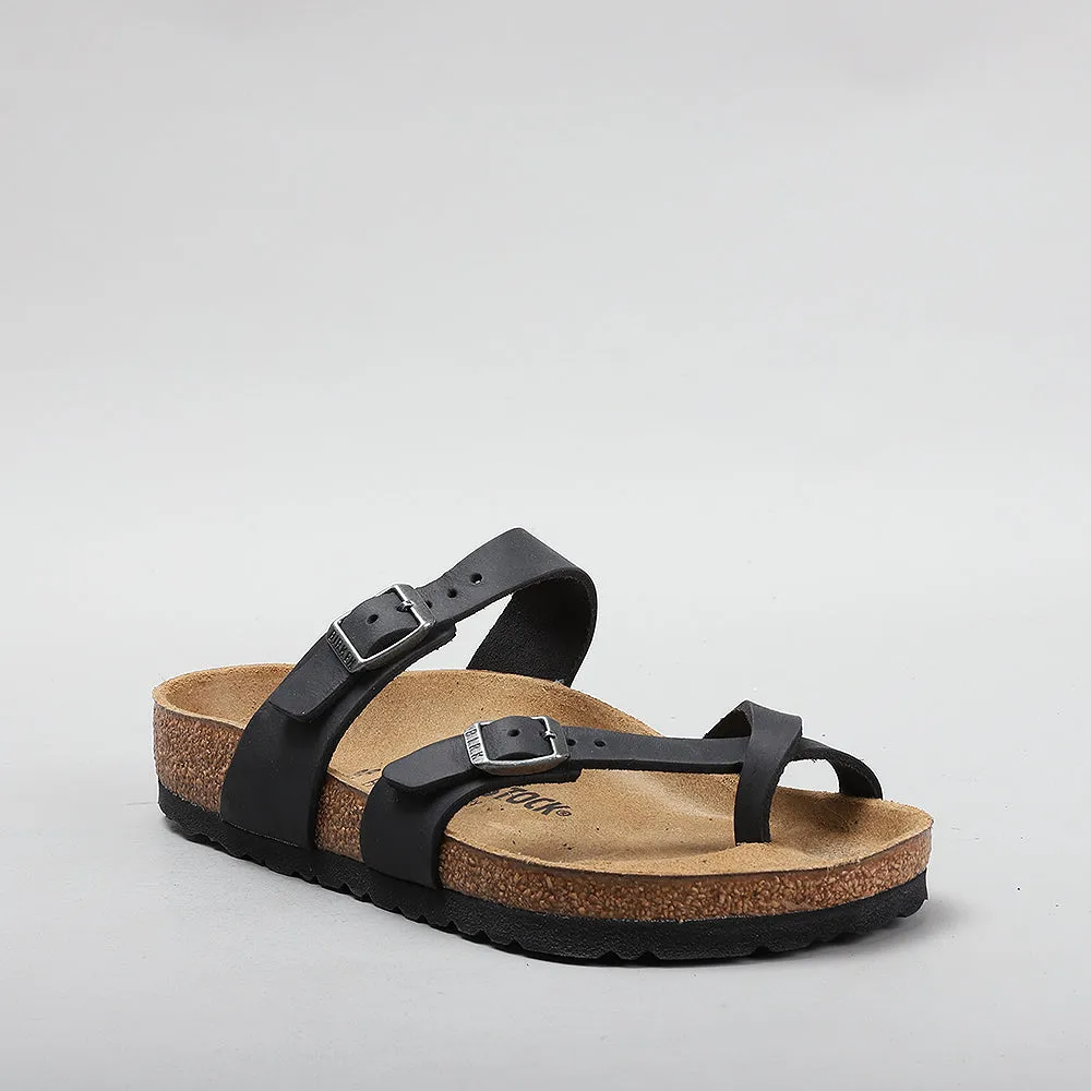 BIRKENSTOCK MAYARI 171481 BLACK OILED LEATHER