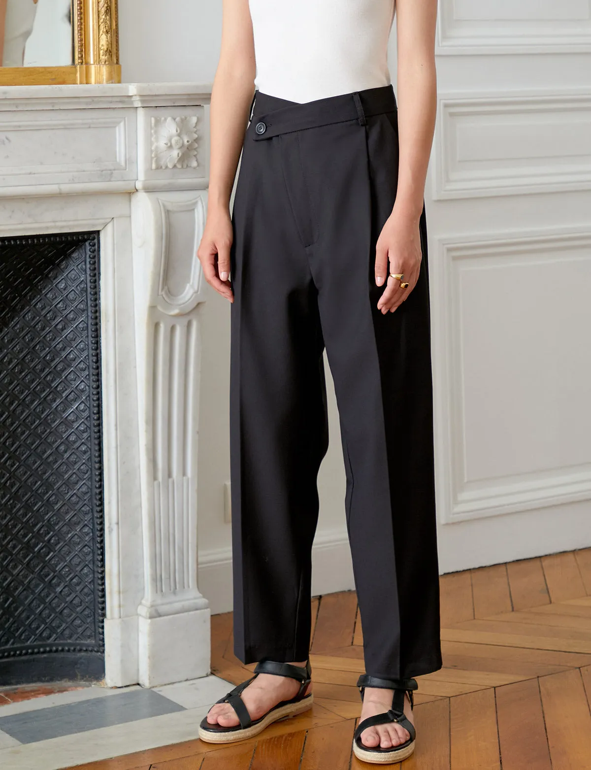 Black Crossover Pant-BESTSELLER