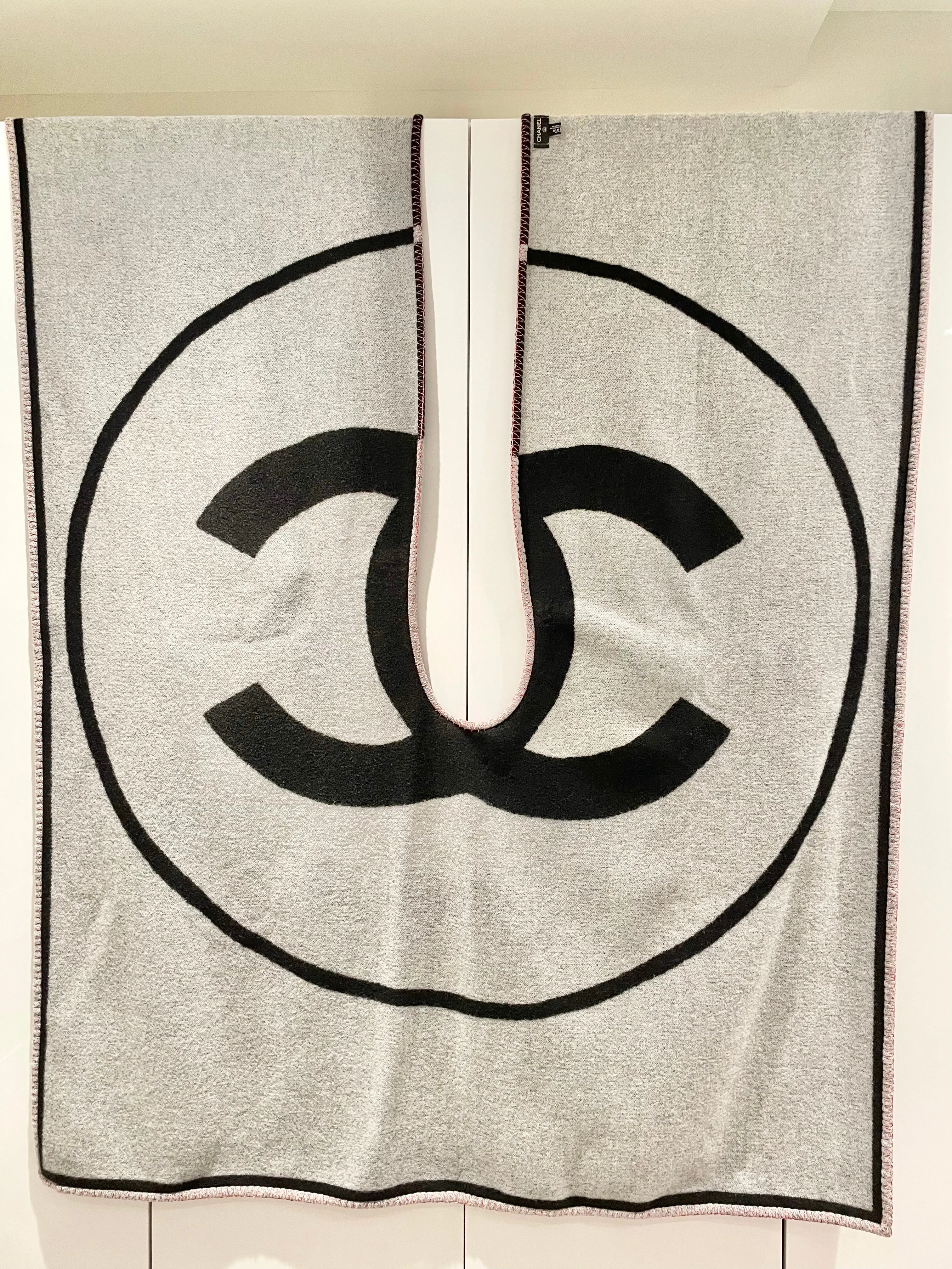 Chanel Reversible CC Wool Cashmere Cape