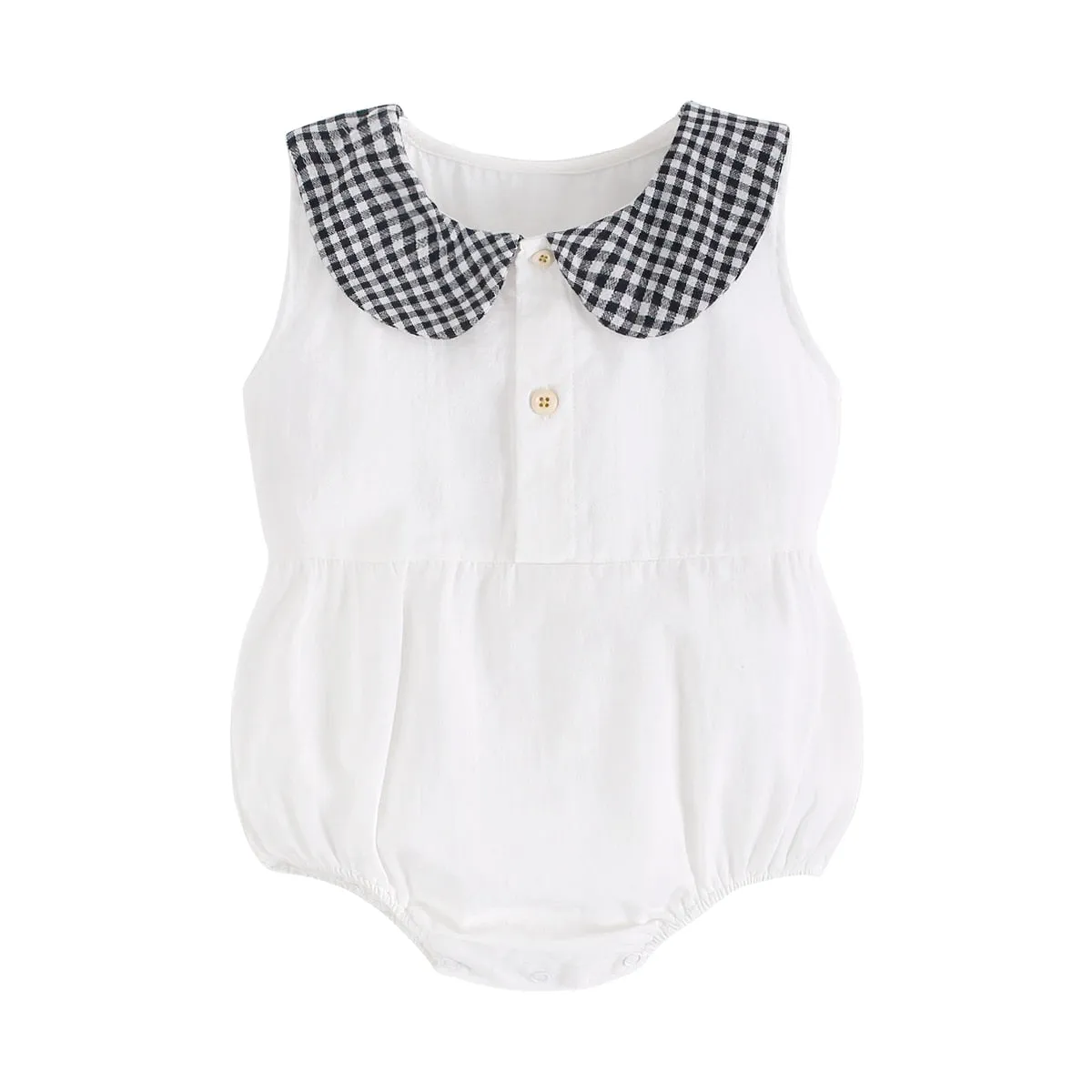 Charming Plaid Baby Suit