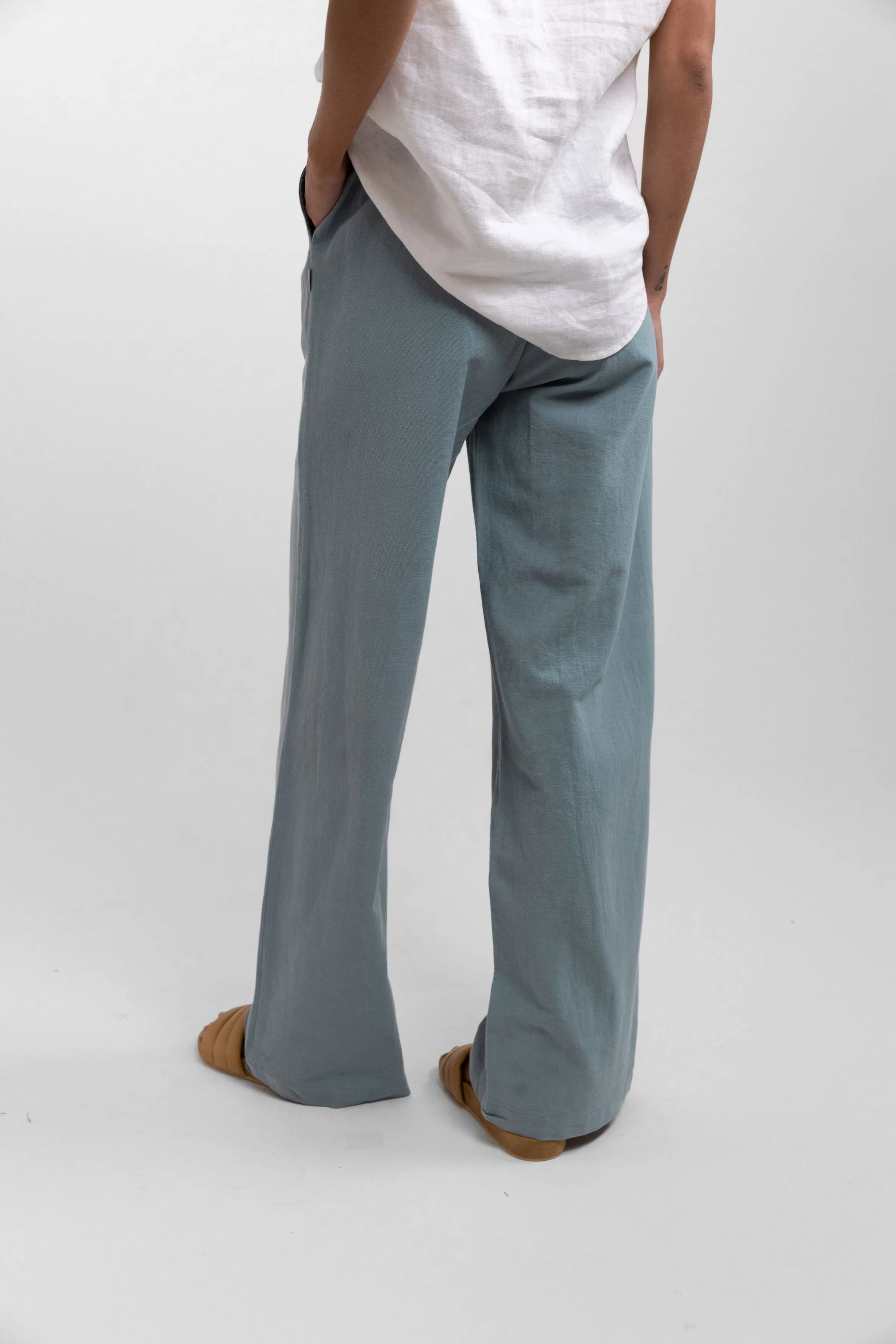 Classic Wide Leg Pant / Eucalyptus