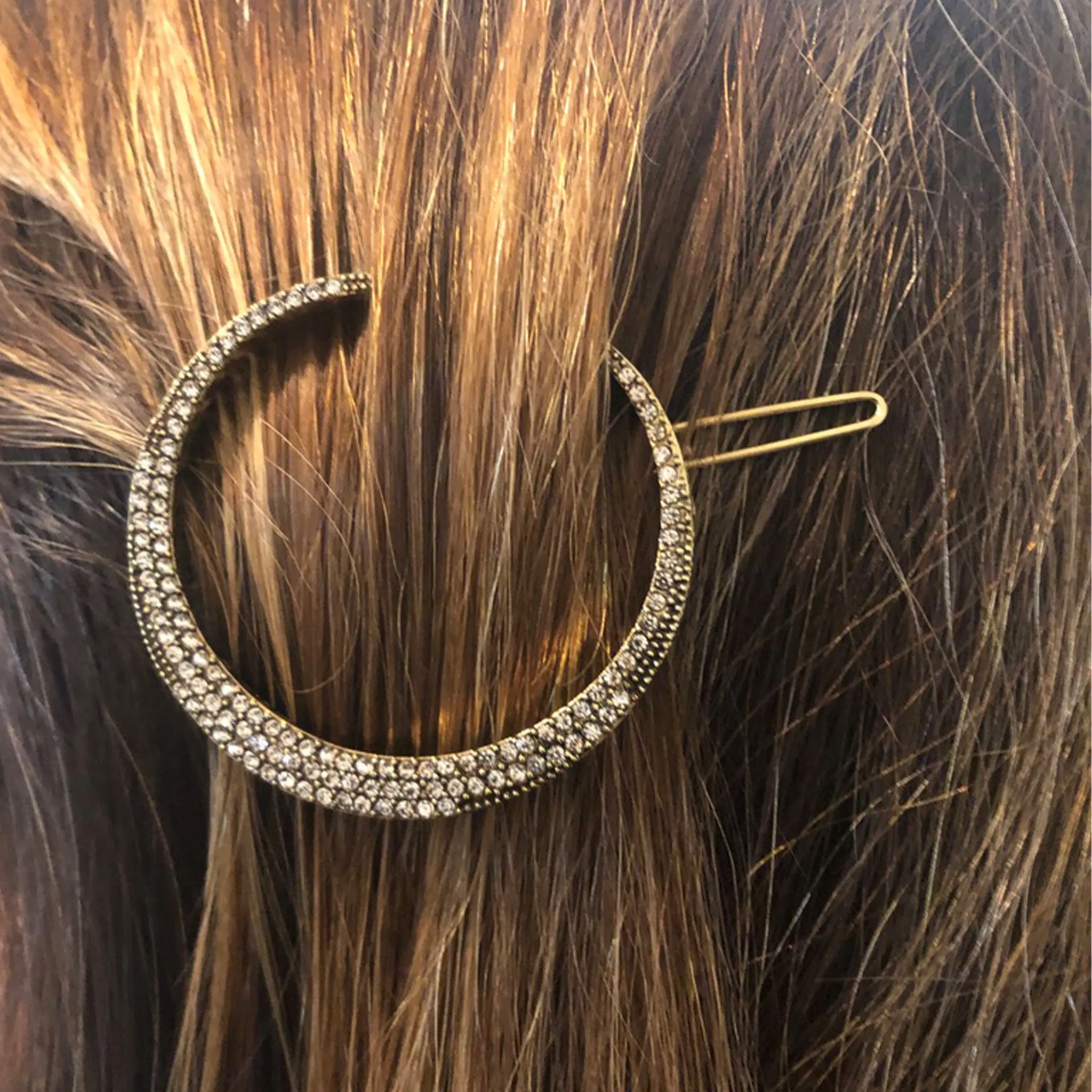 Crescent Moon Hair Clip