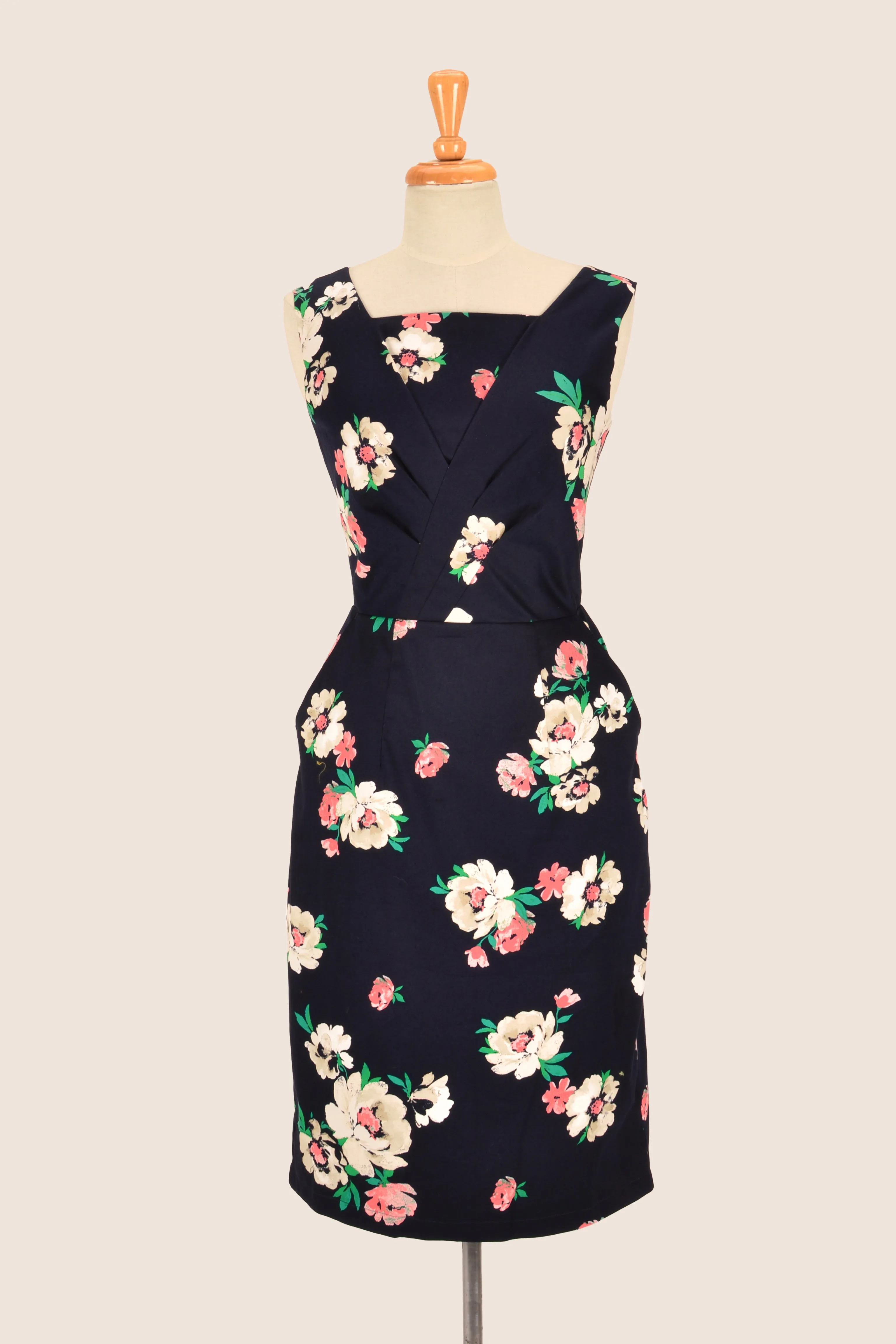 Dalena Navy Floral Dress