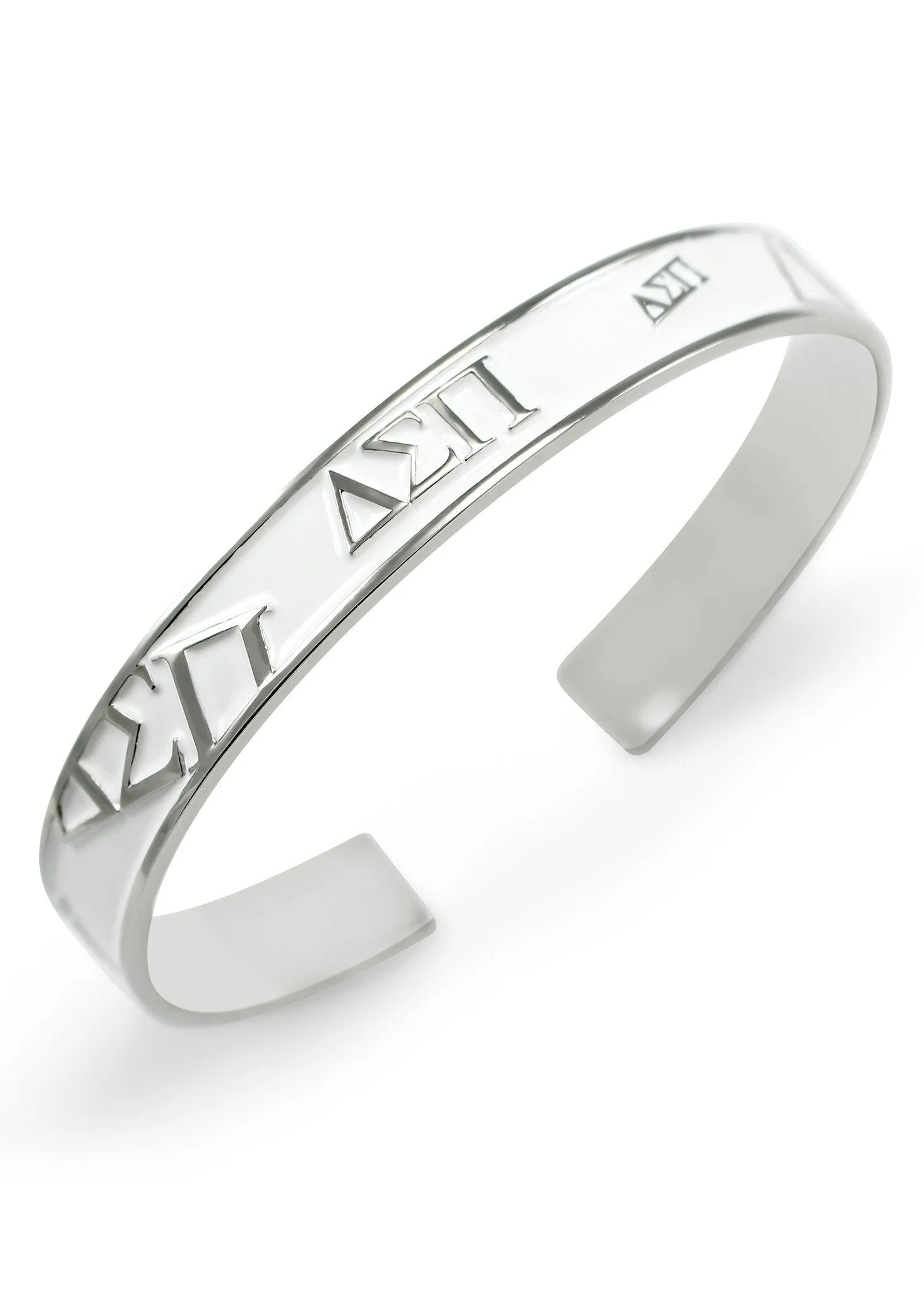 Delta Sigma Pi Bangle Cuff Bracelet (Multi Colors Available)