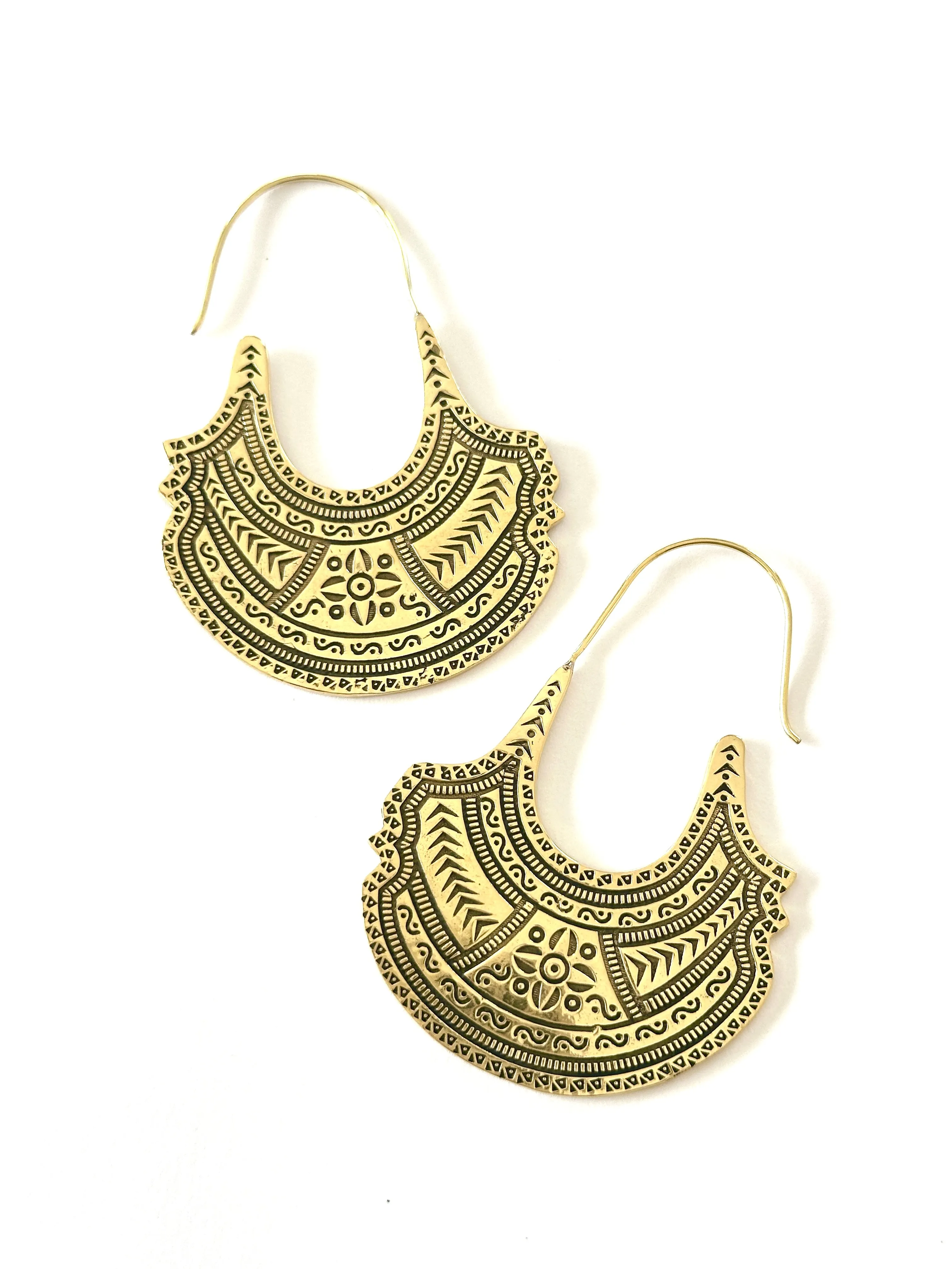 Ela Brass Earring