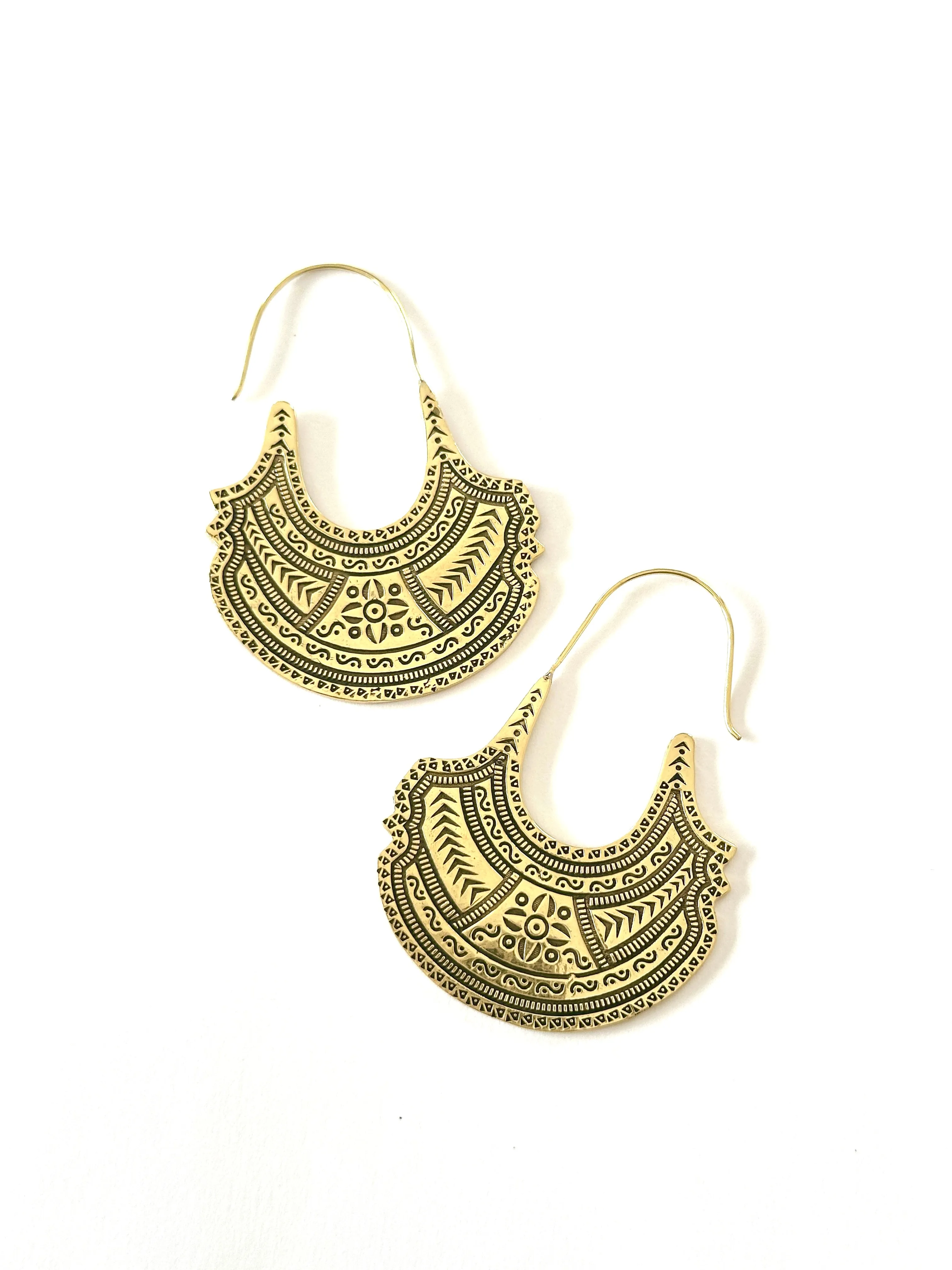 Ela Brass Earring