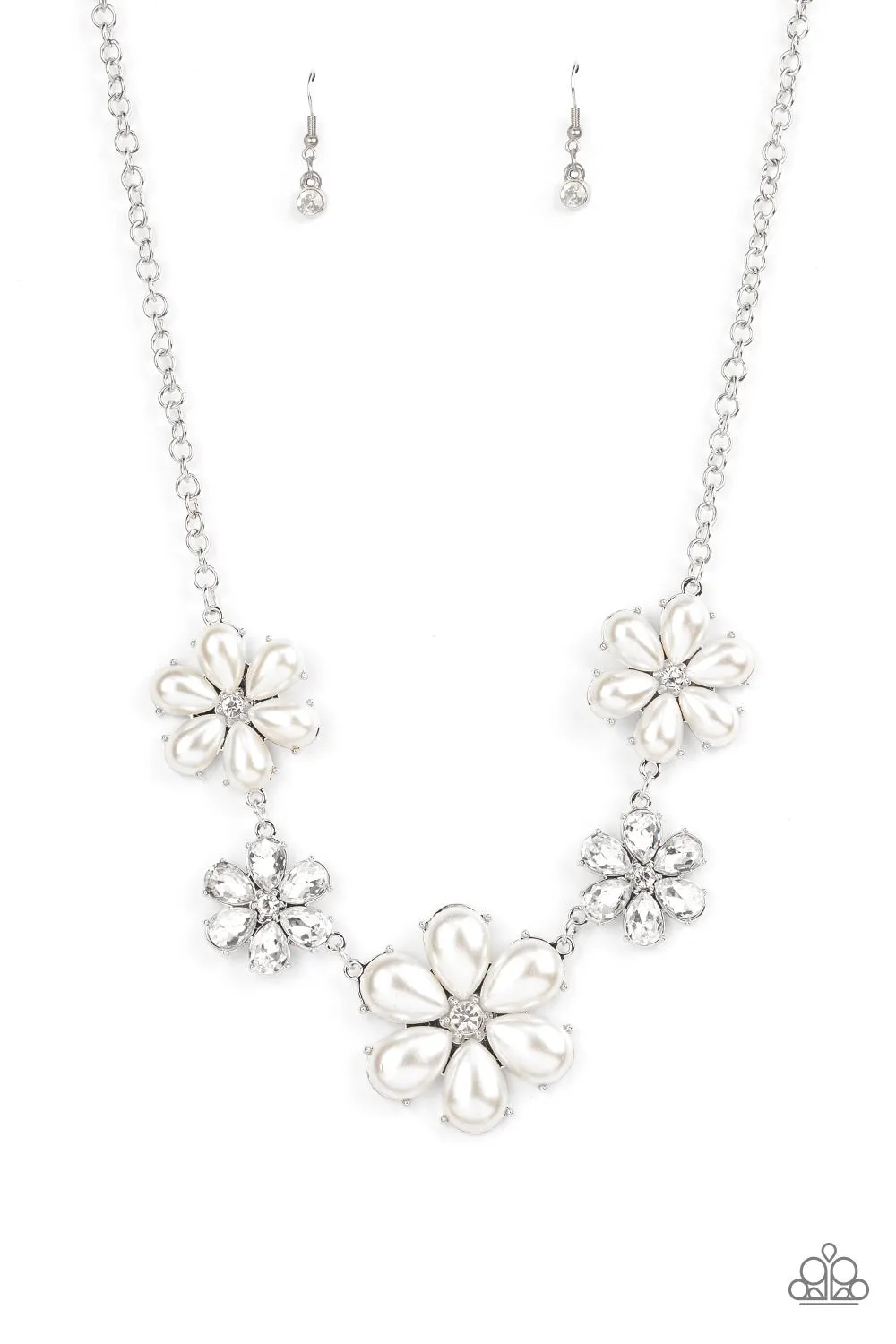 Fiercely Flowering White-Necklace