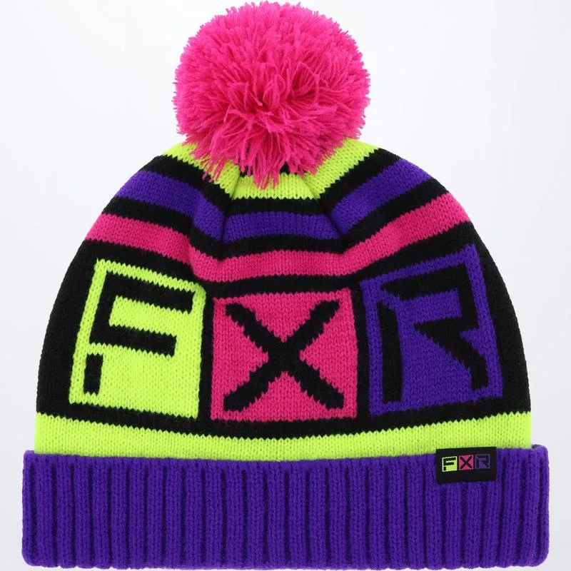 FXR Youth Helium Beanie Hi-Vis/Fuchsia/Purple