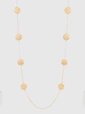 Gold Filigree Round Necklace