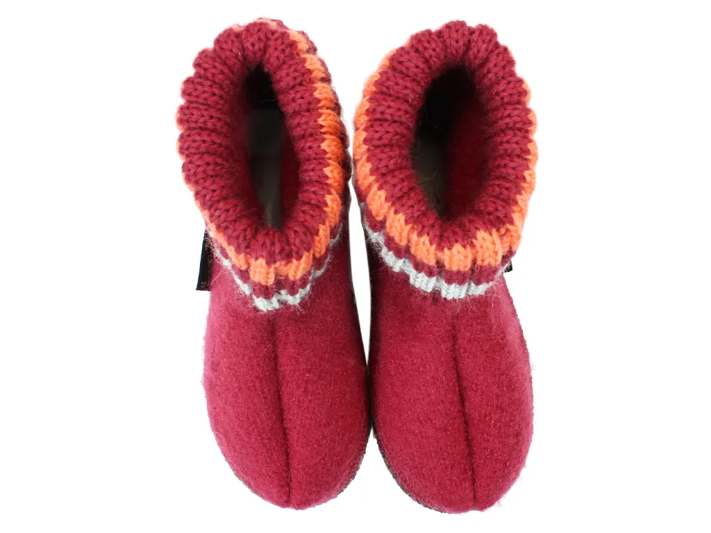 Haflinger Children's slippers Paul Burgundy