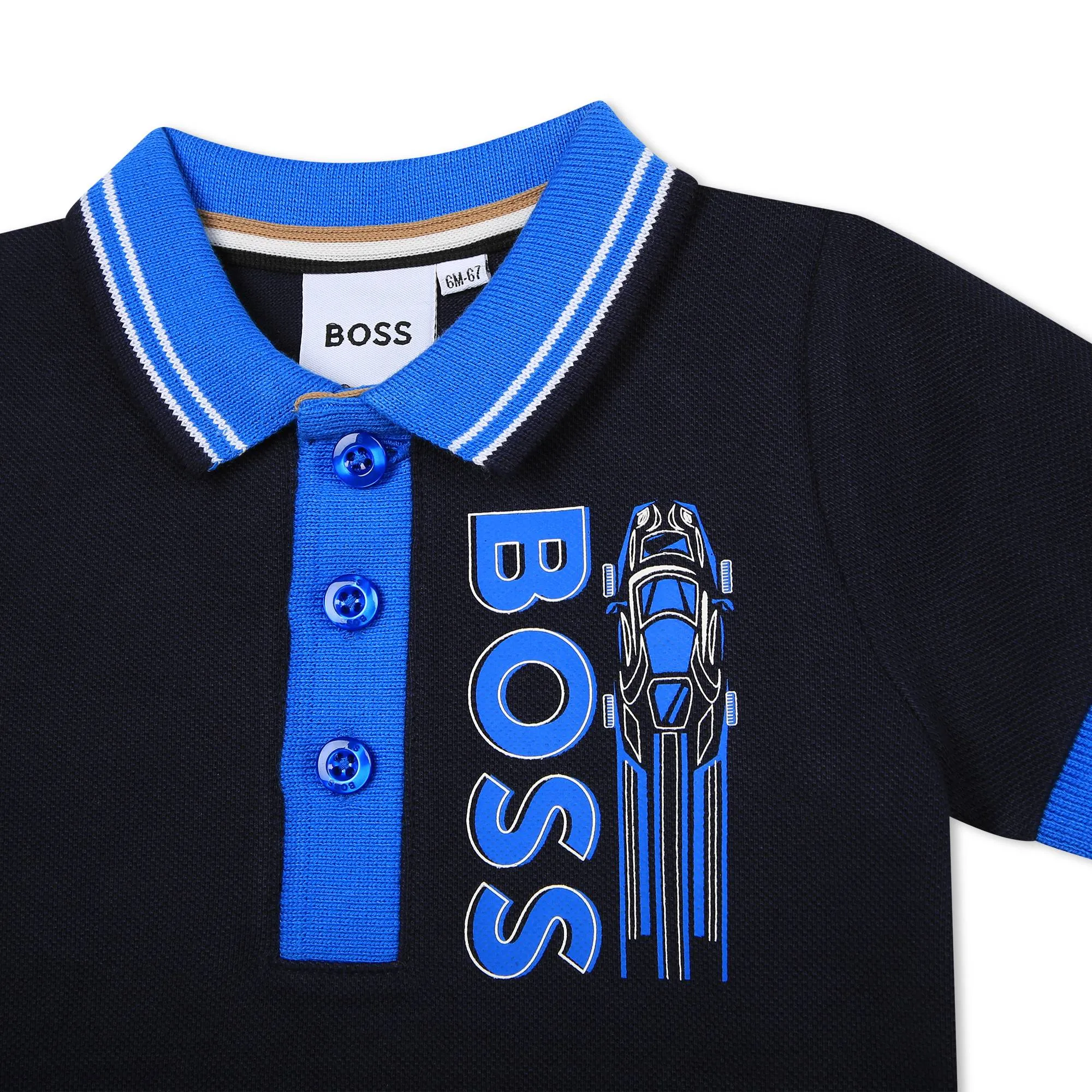 Hugo Boss Toddler Navy Polo S/S Shirt_ J05A34-849