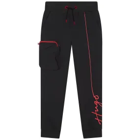 HUGO Jogging Bottoms_Black_G24108-09B