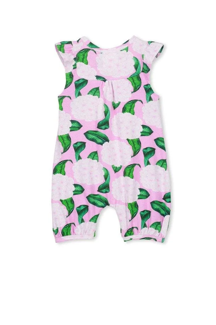 Hydrangea Romper (Milky Baby)