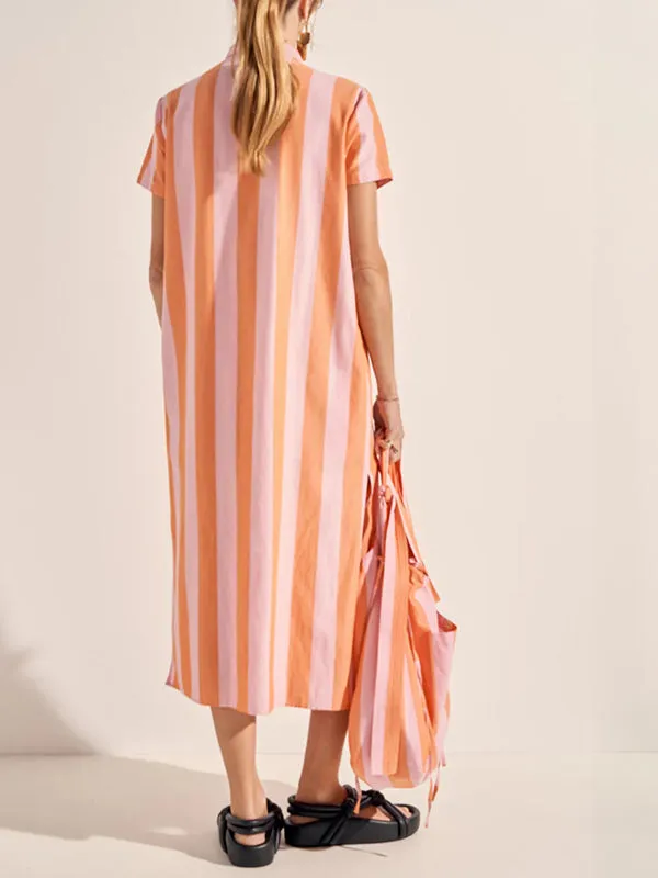 Hypnos Shirt Dress in Xora Stripe