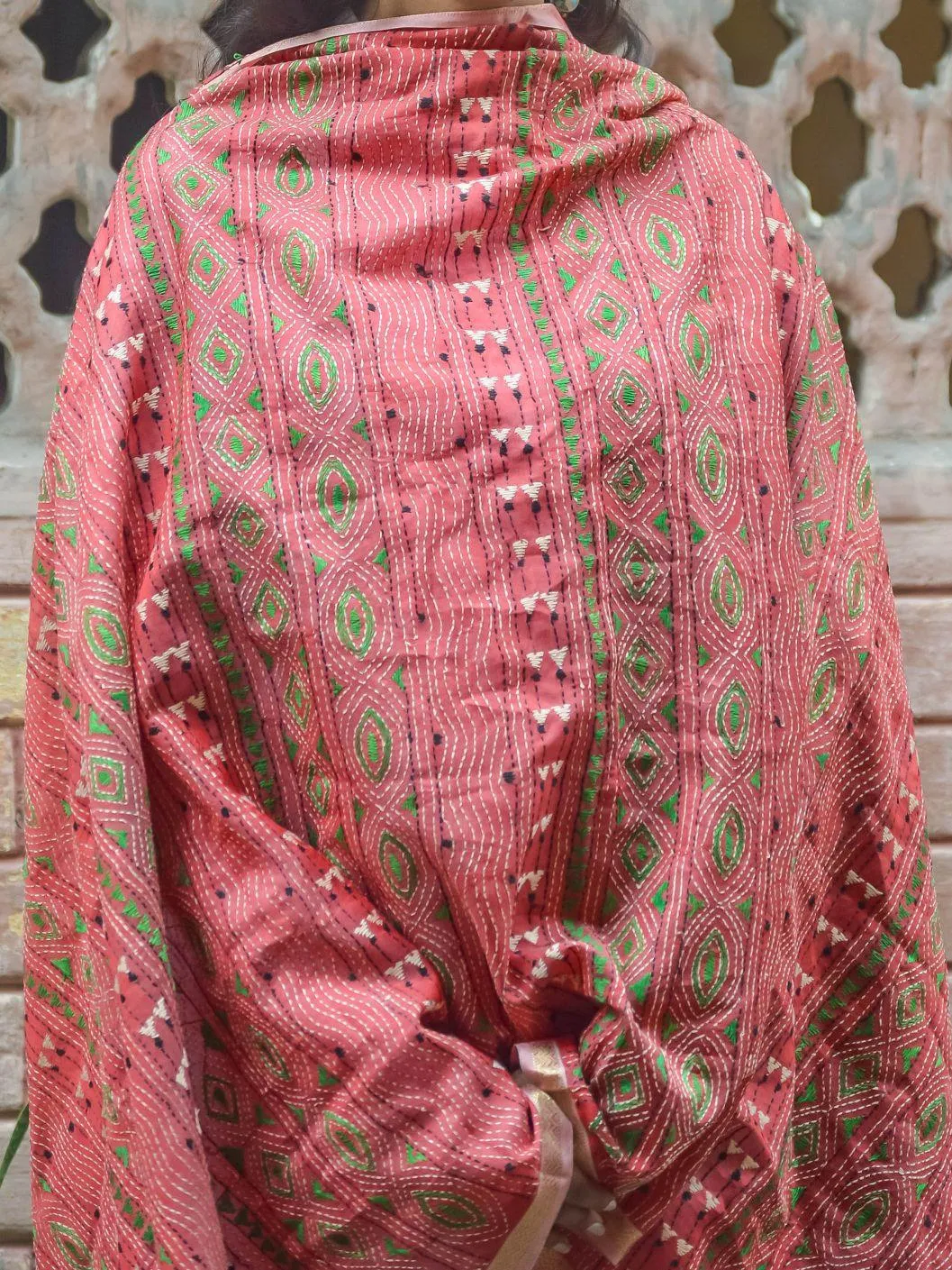 Kaisori Maheswari Kantha dupatta - Ruposhi