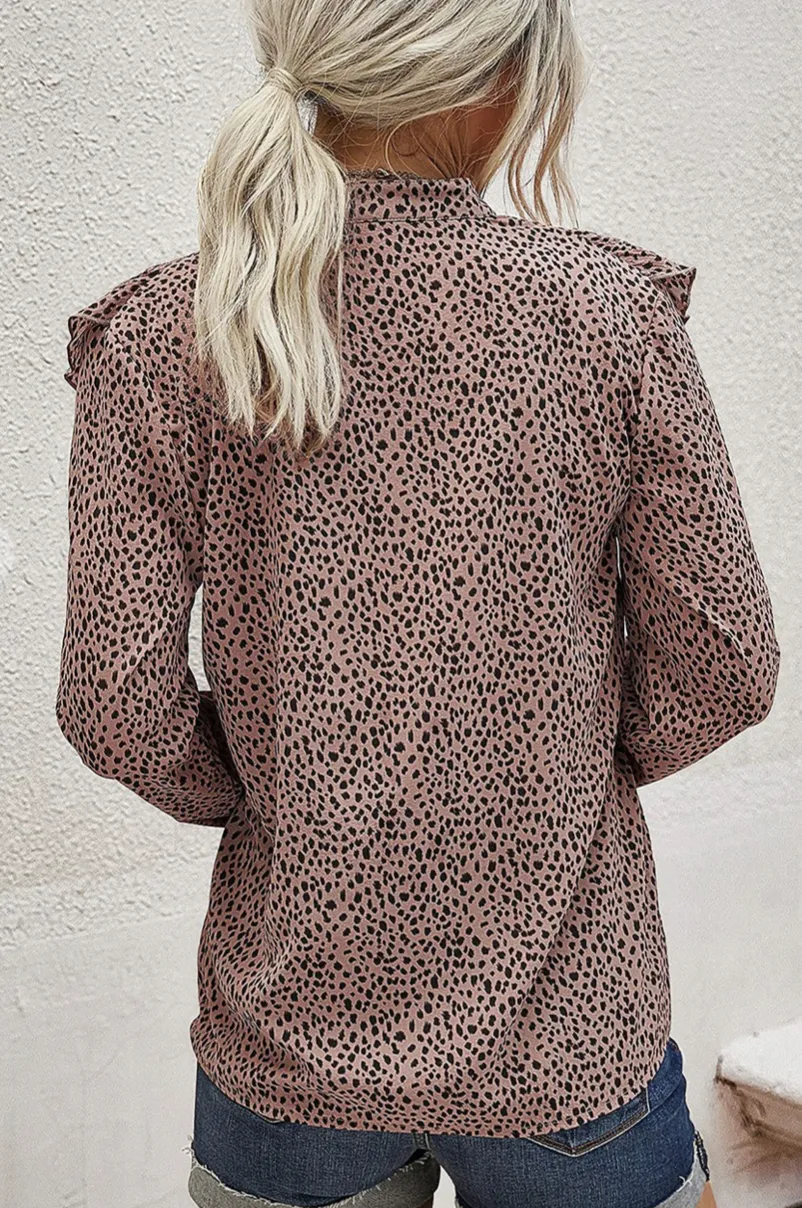 Leopard Ruffle