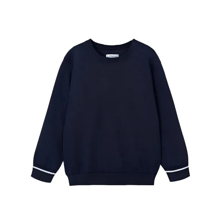 Mayoral Mini Basic Navy Cotton Sweater_311-31