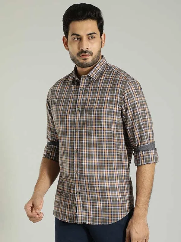 Men Checked Full Sleeve Cotton Shirt