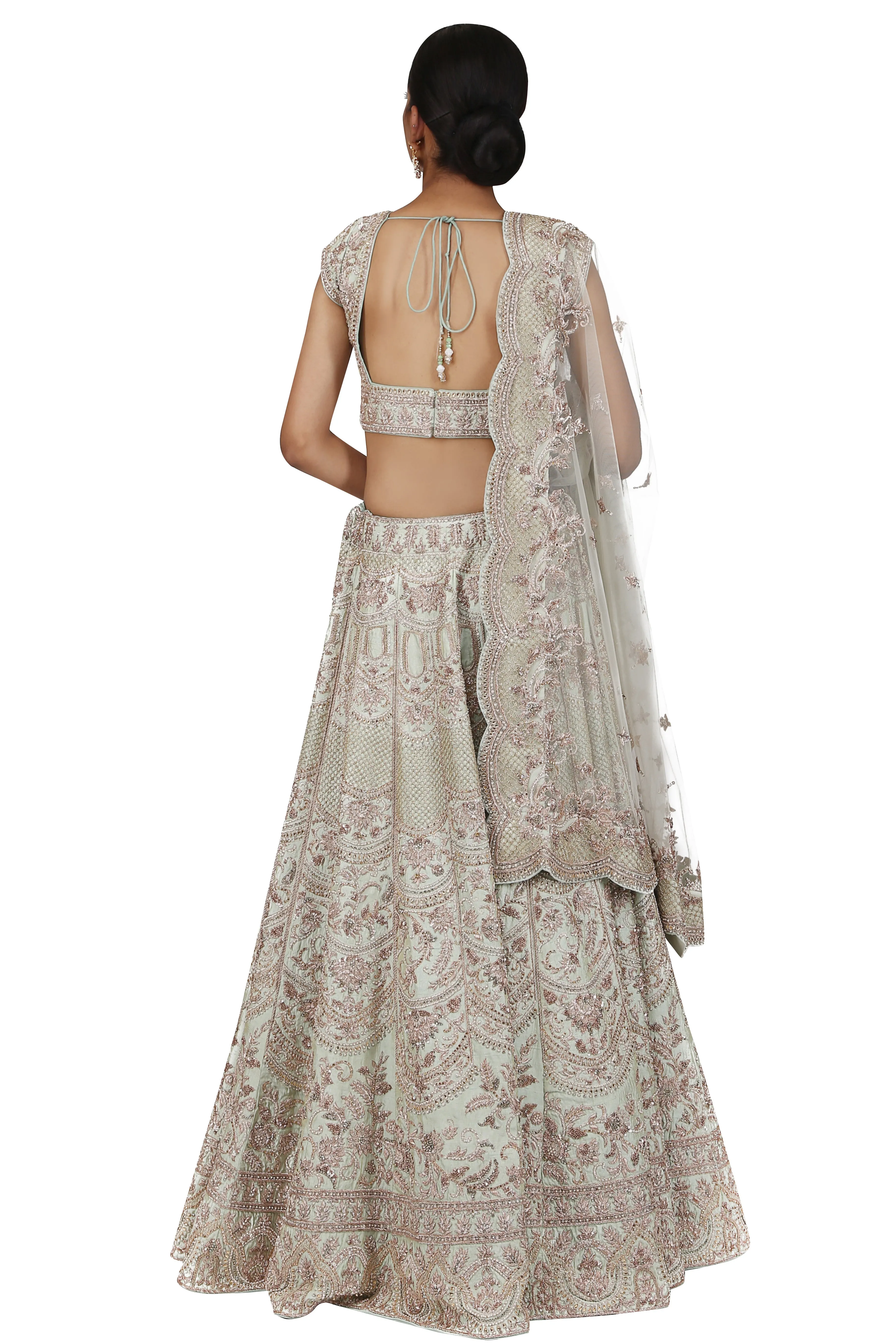 Mint Green Lehenga Set.