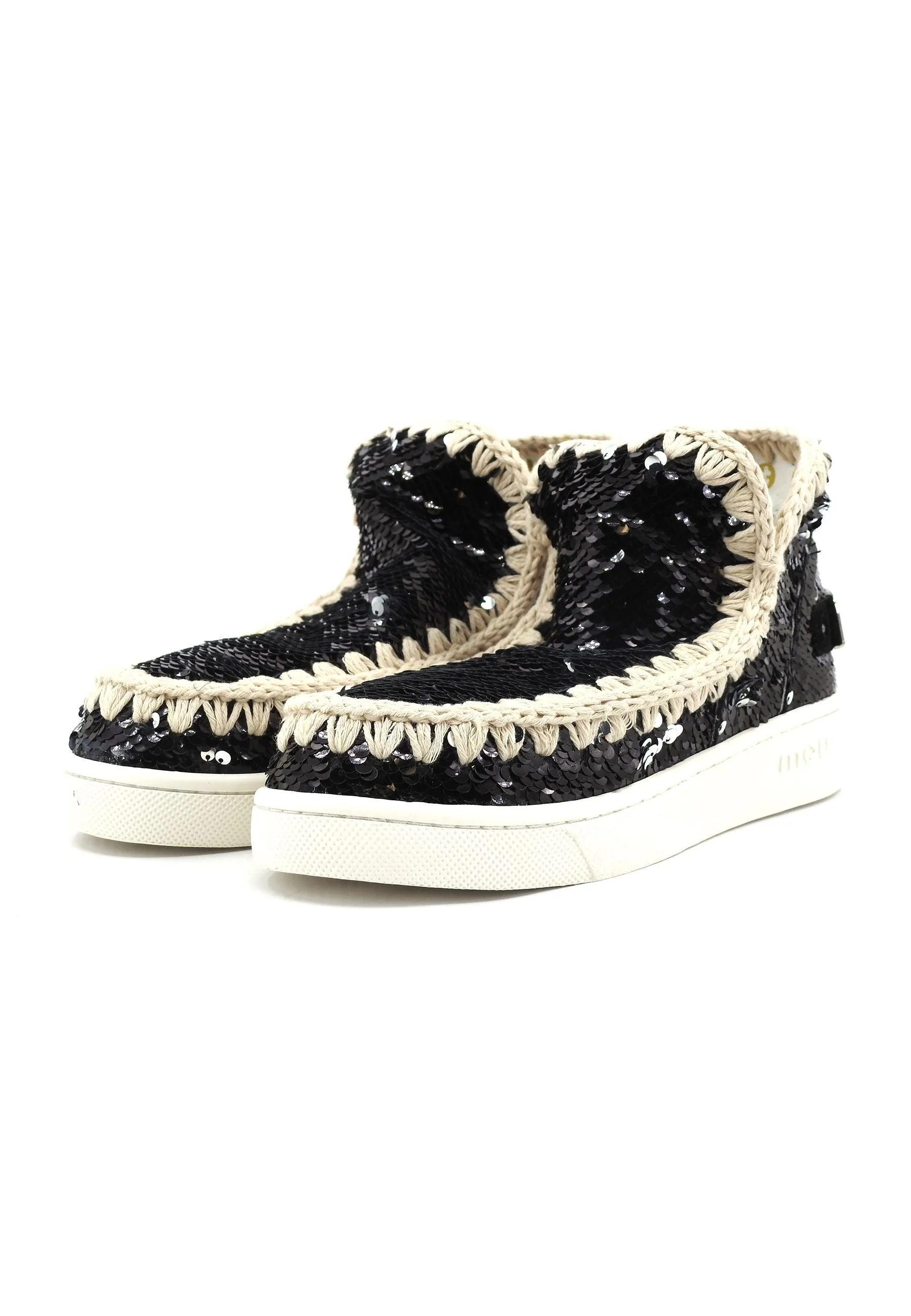 MOU Summer Eskimo Stivaletto Donna Black White MU.SW211001G