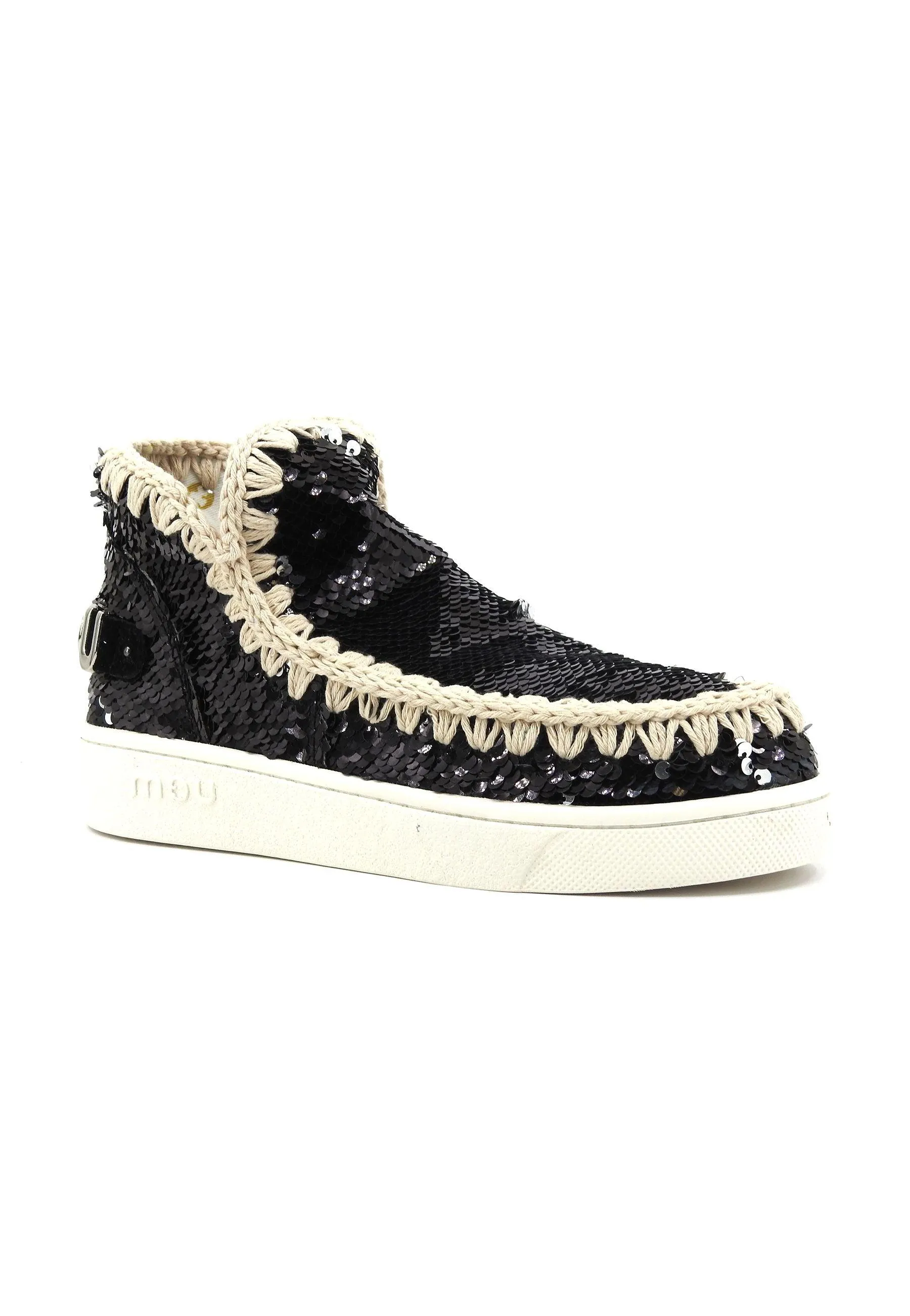 MOU Summer Eskimo Stivaletto Donna Black White MU.SW211001G