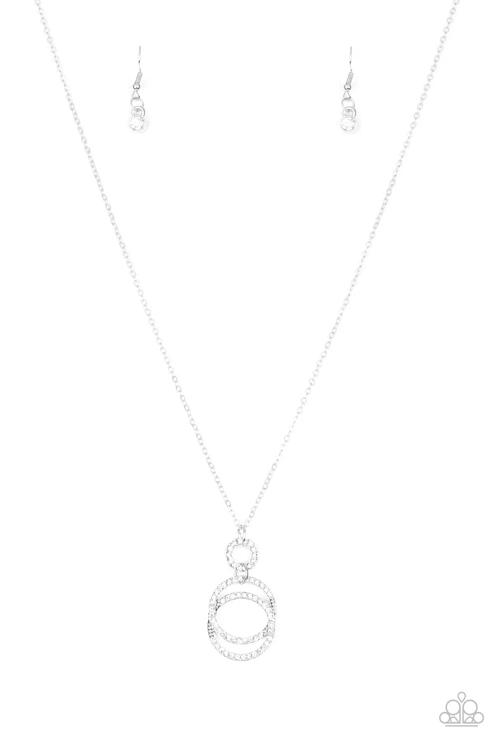 Paparazzi Timeless Trio White Necklace Set