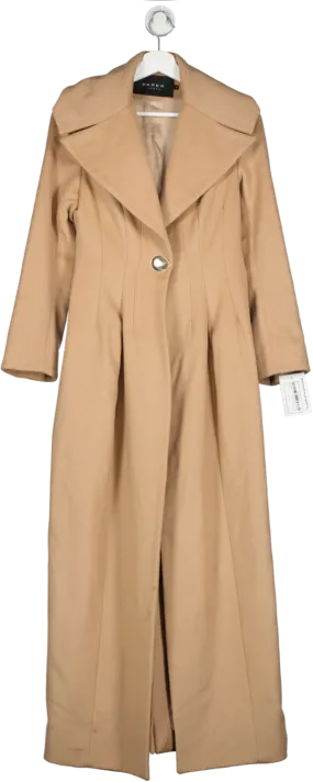 Paper London Beige Wool Coat UK 8