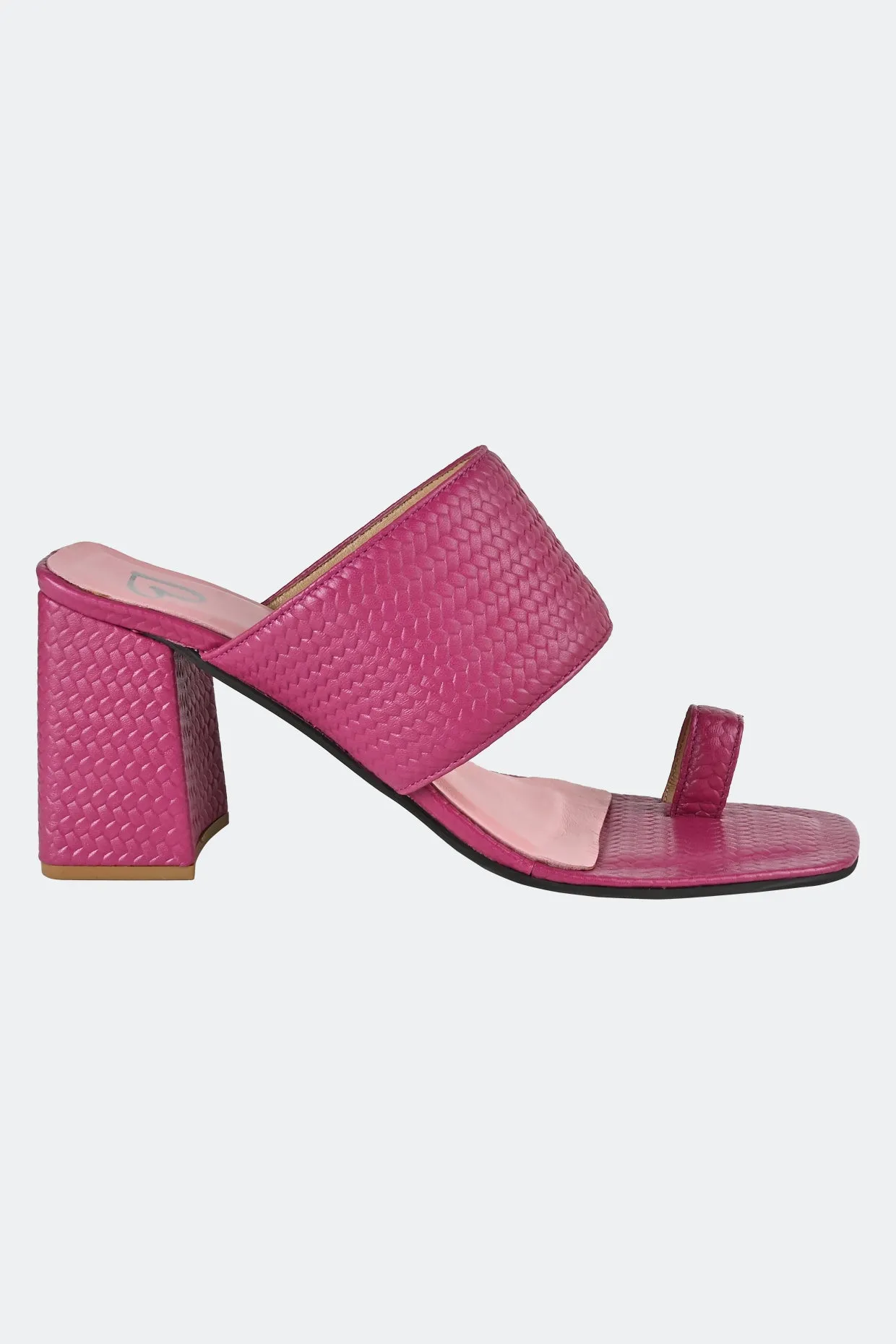 Pink One Toe Heels For Women