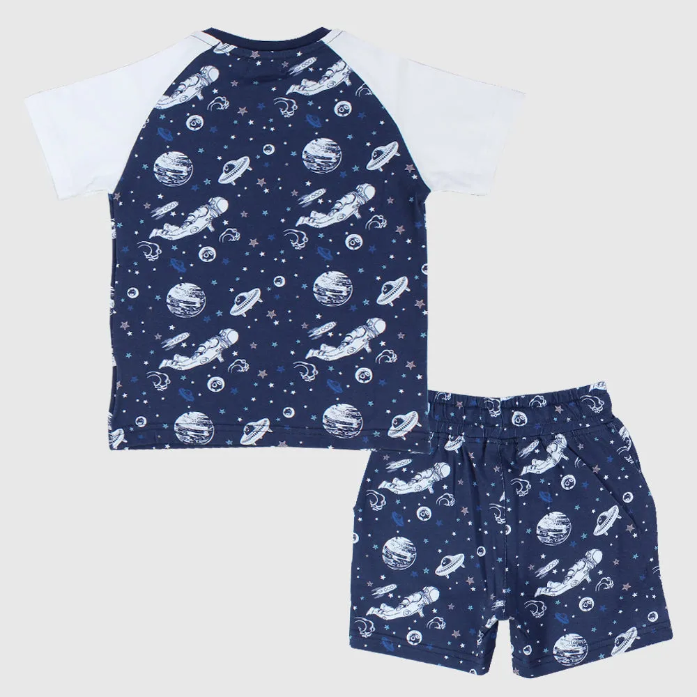 "I Love Space" Short-Sleeved Pajama