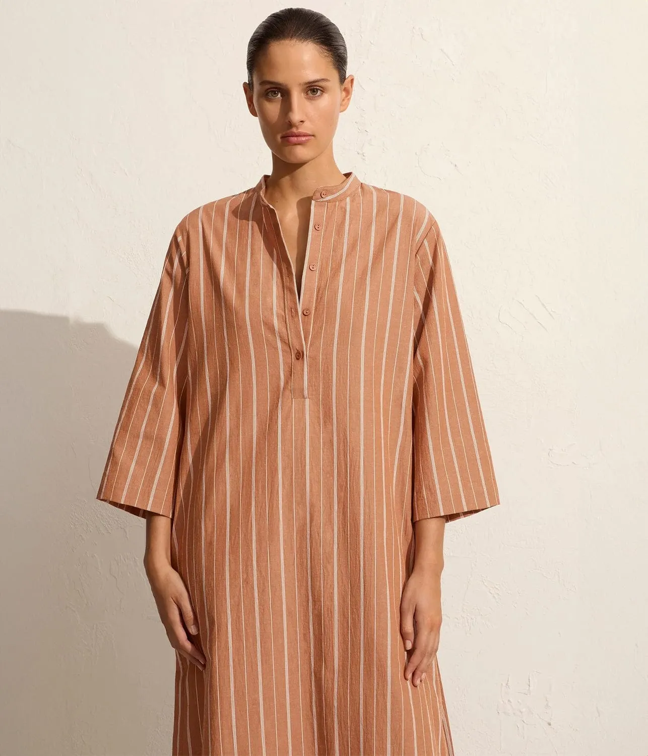 RELAXED STRIPE DJELLABA- DESERT STRIPE