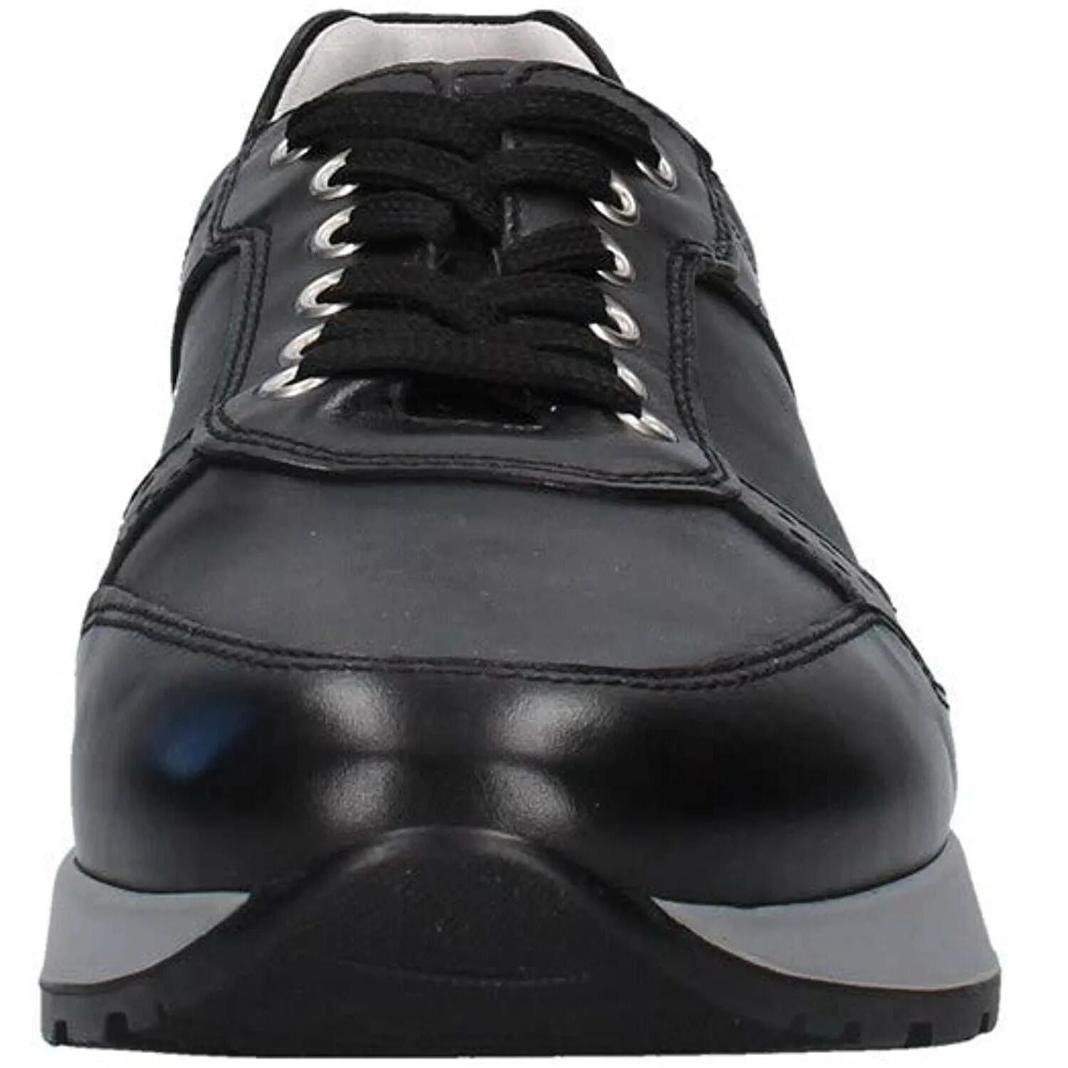 Scarpe uomo NeroGiardini - Art. E001480U 100 sneakers nero in pelle casual