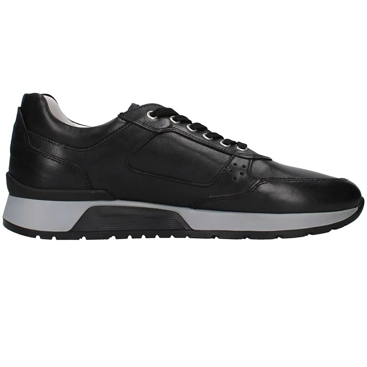 Scarpe uomo NeroGiardini - Art. E001480U 100 sneakers nero in pelle casual