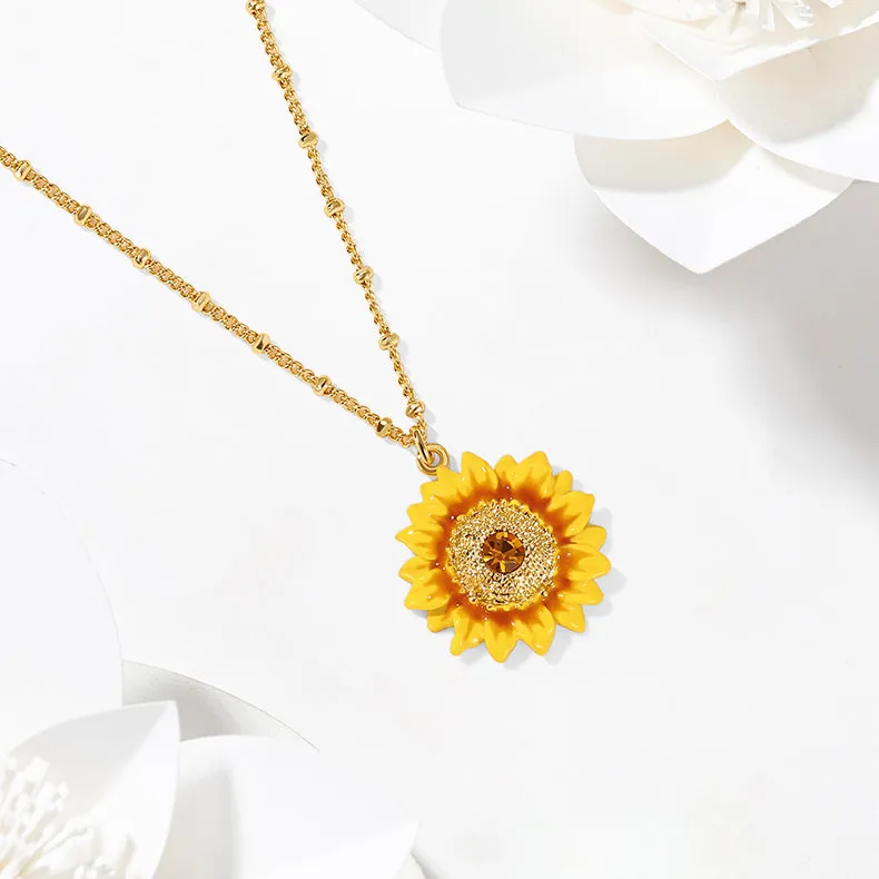 Sunflower Necklace