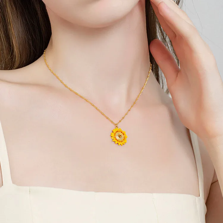 Sunflower Necklace