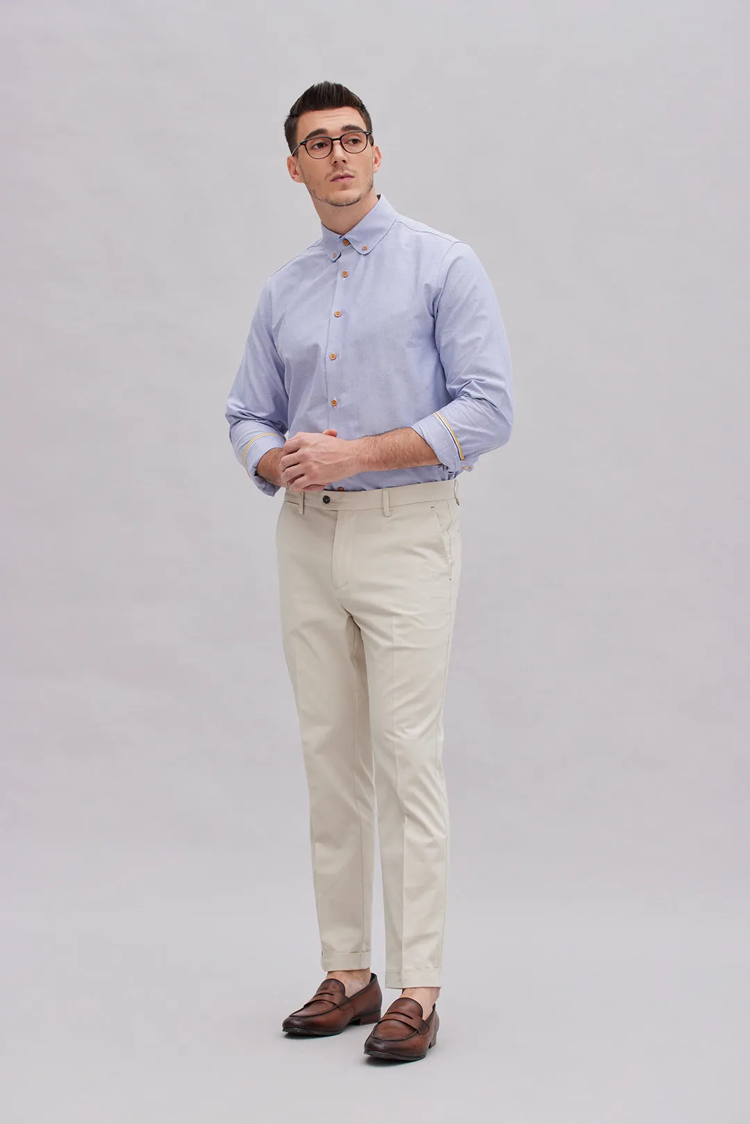 Tomoyoshi Blue Oxford