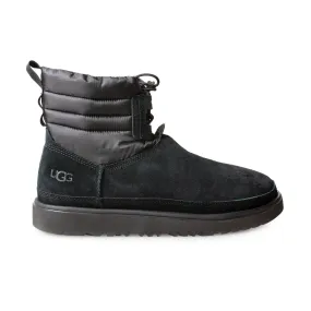 UGG Classic Mini Lace Up Weather Black Boots - Men's