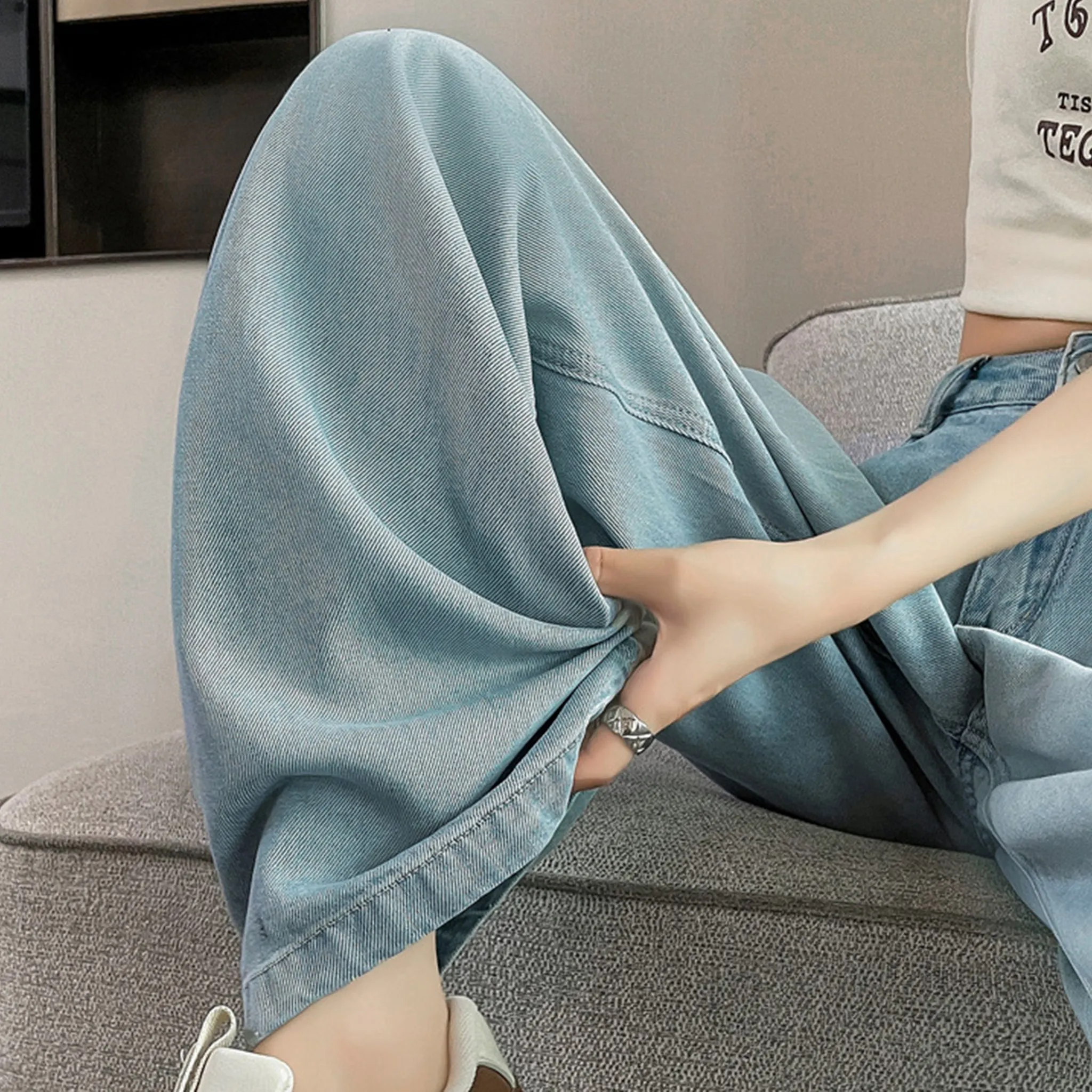 Vintage Cotton Korean baggy pants for women