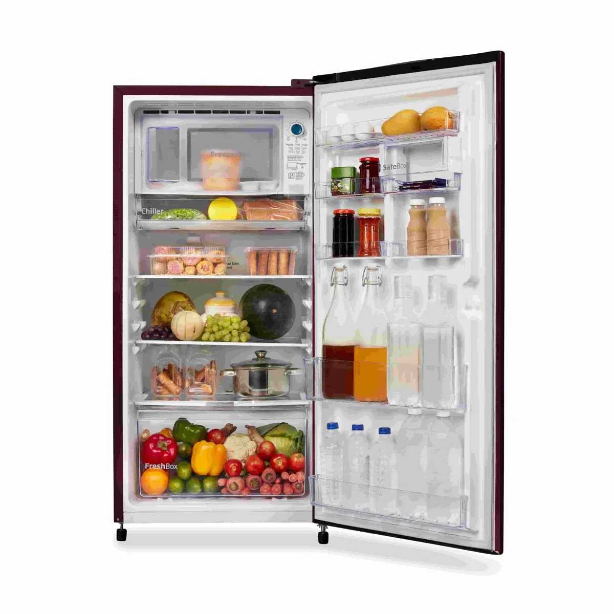 Voltas Beko 185 L, 3 Star, Single Door DC Refrigerator (Fairy Flower Wine)