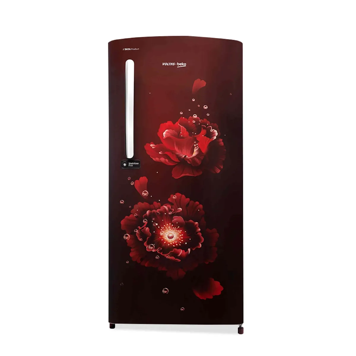 Voltas Beko 185 L, 3 Star, Single Door DC Refrigerator (Fairy Flower Wine)