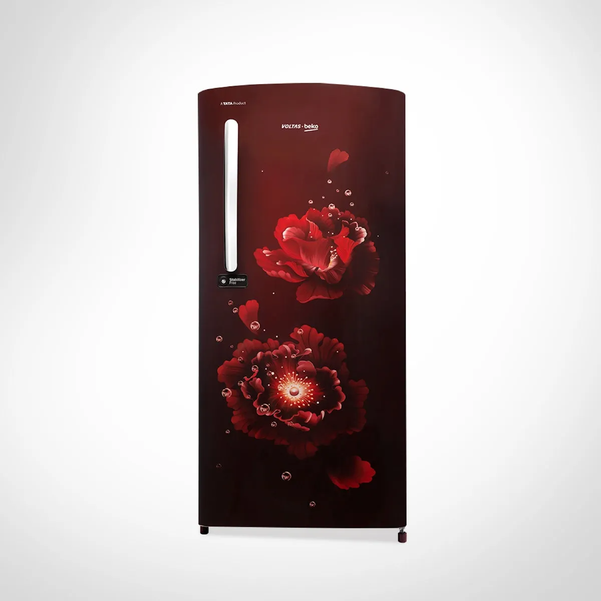 Voltas Beko 185 L, 3 Star, Single Door DC Refrigerator (Fairy Flower Wine)