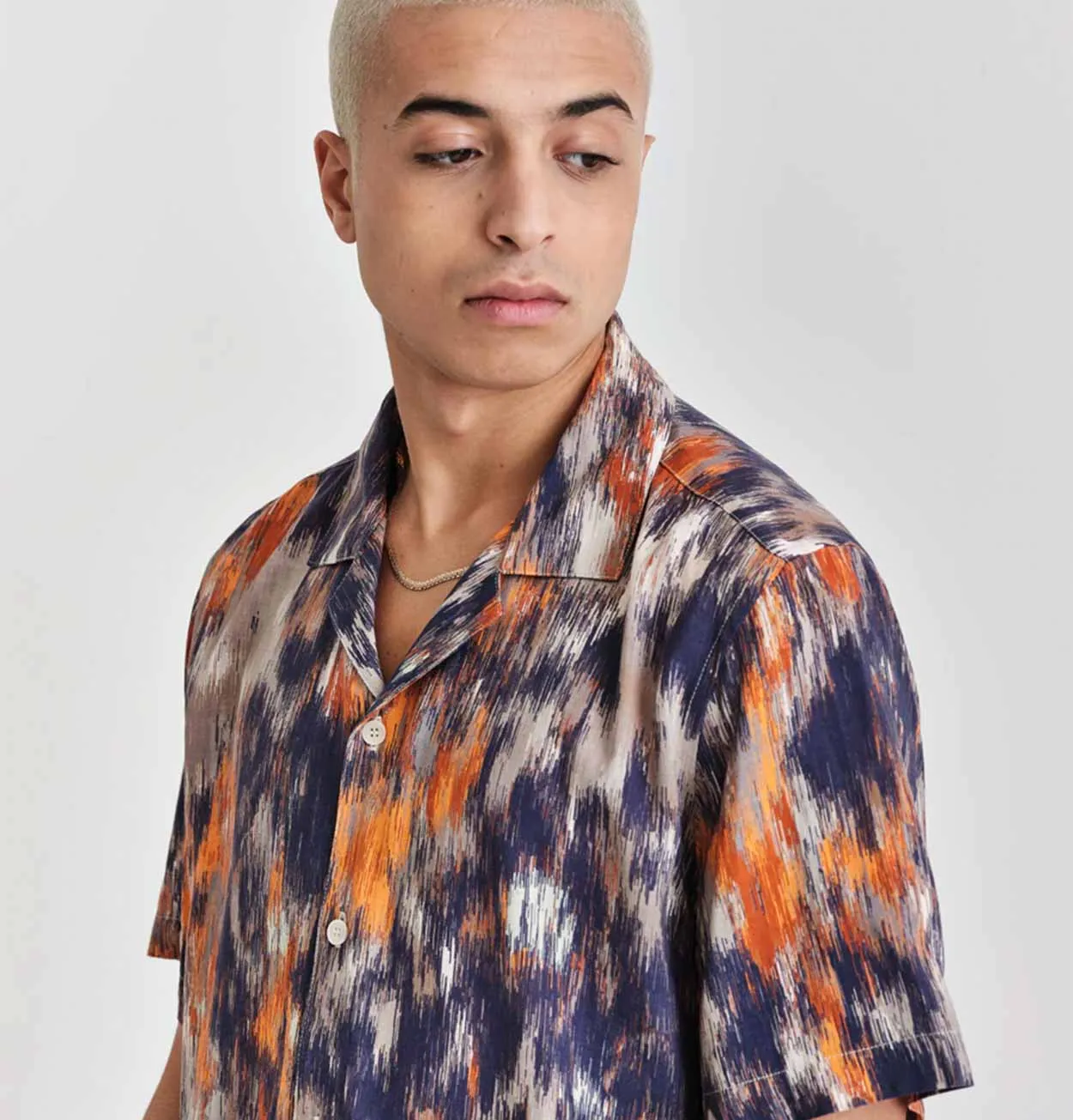 Wax London Didcot Shirt in Watercolour Floral